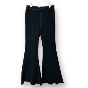 Chelsea & Violet High Rise Stretch Black  Denim Huge Flare Bell Bottom Jeans 27